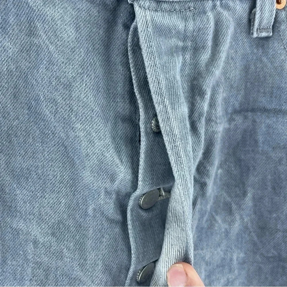 Levi's 501 Jeans Mens Size 36x34 gray button fly 0989 - Picture 3 of 12